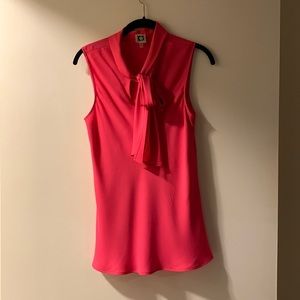 Sleeveless pink Anne Klein top